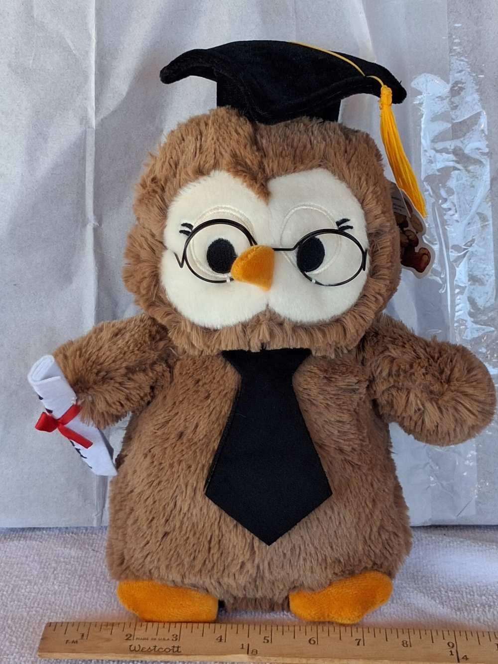 '23 Gund Graduation Owl Plush Brown